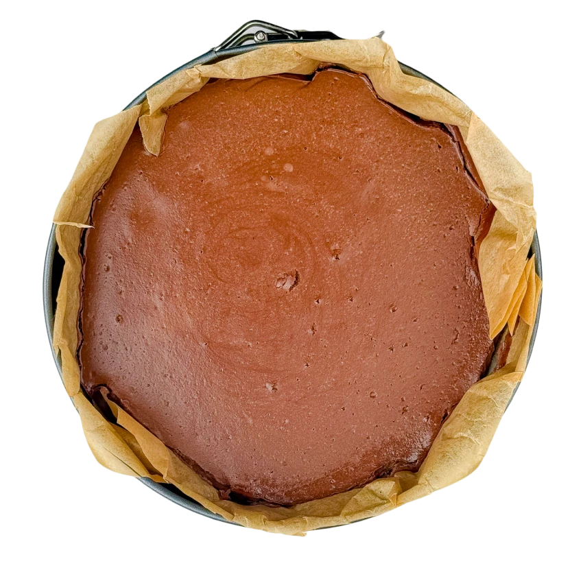 Fit Chocolate Cheesecake from a Few Ingredients