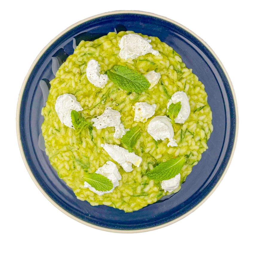 Goat Cheese and Zucchini Risotto