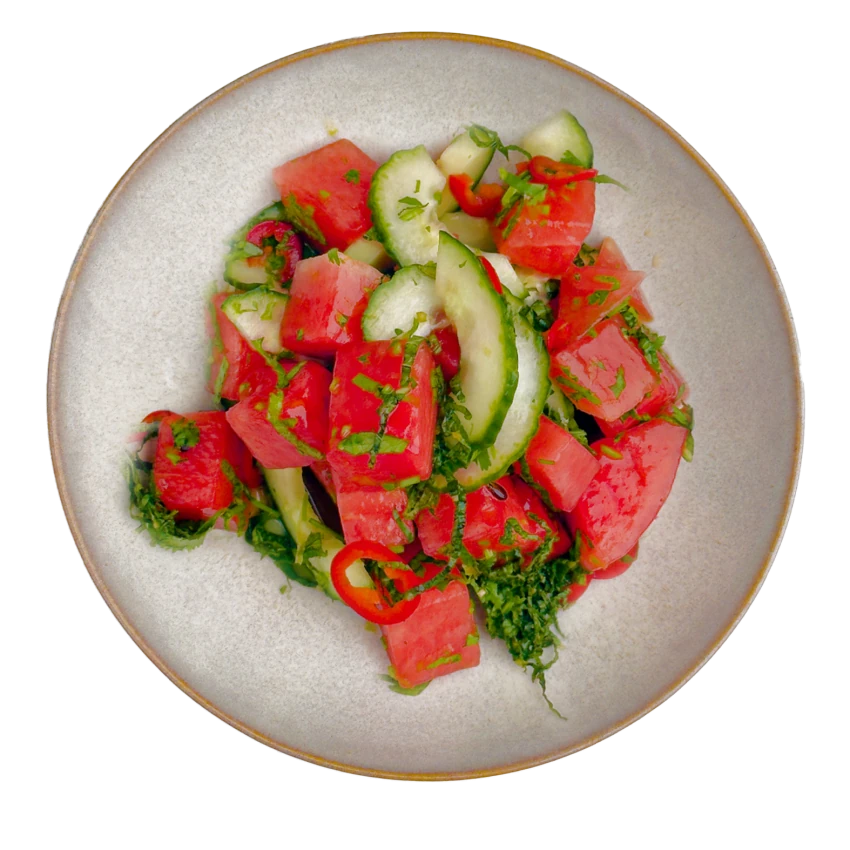 Asian Watermelon Salad with Lime