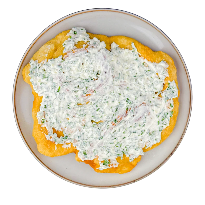 Fried Flatbread with Herbed Quark