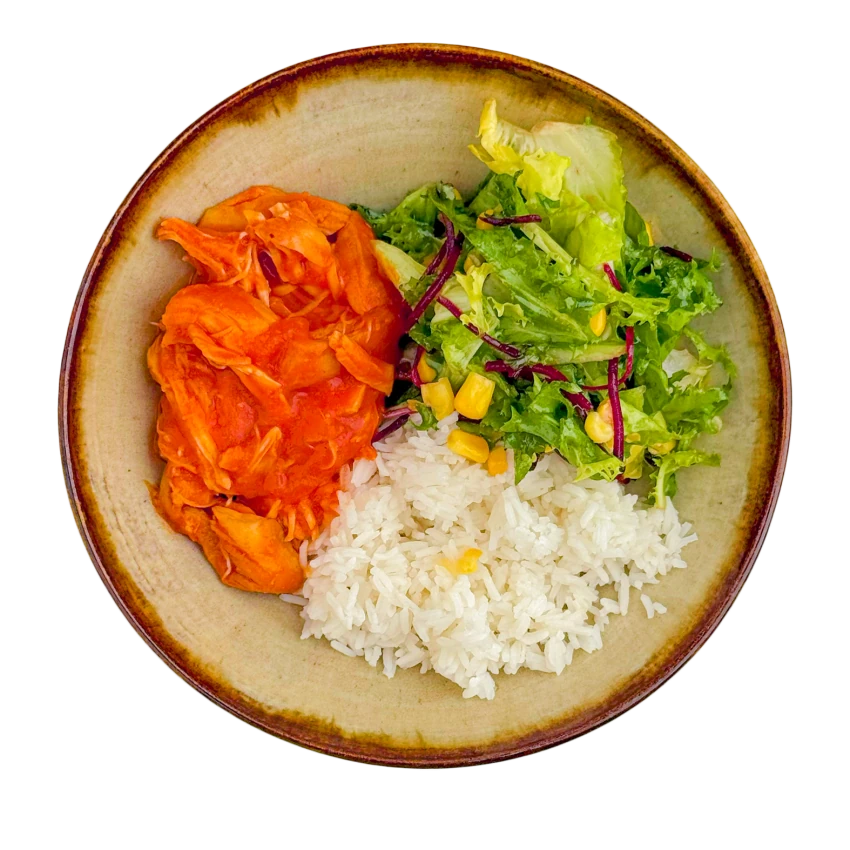 Rice Bowl with Shredded Chicken