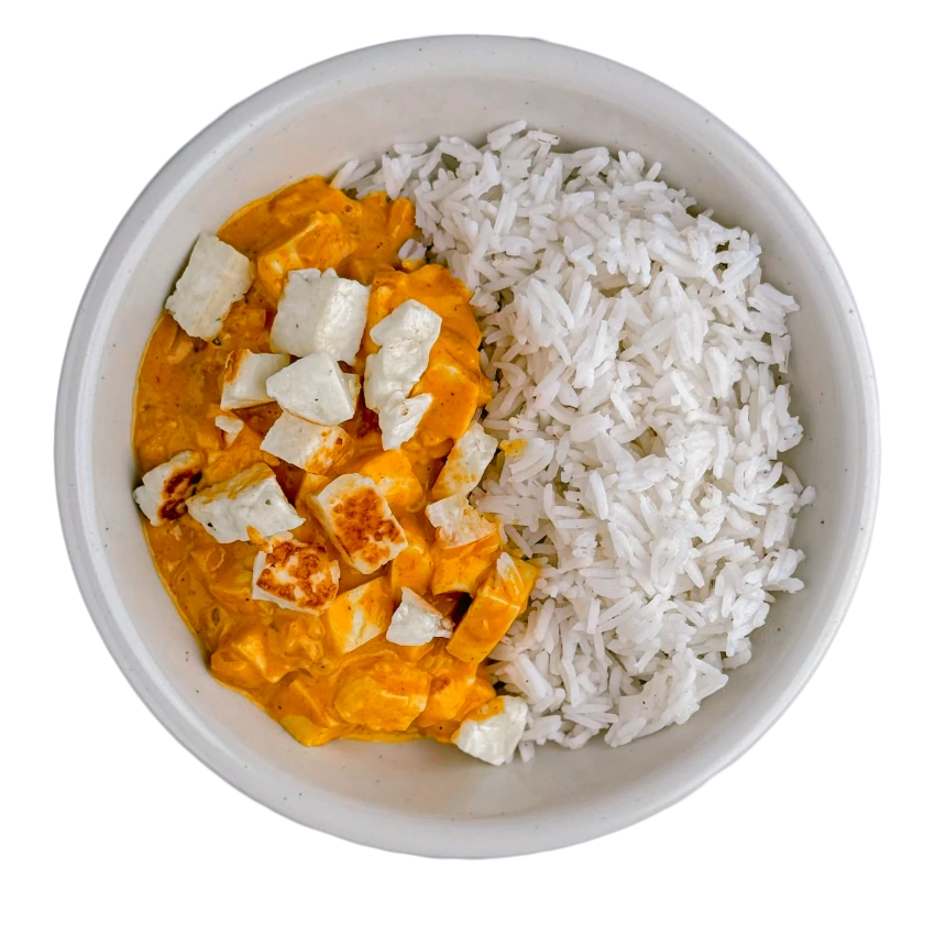 Butter Halloumi Curry with Rice