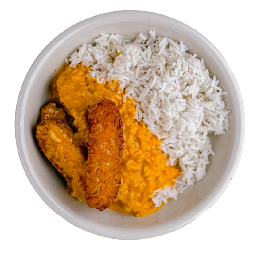 Butter Tempeh Curry with Rice