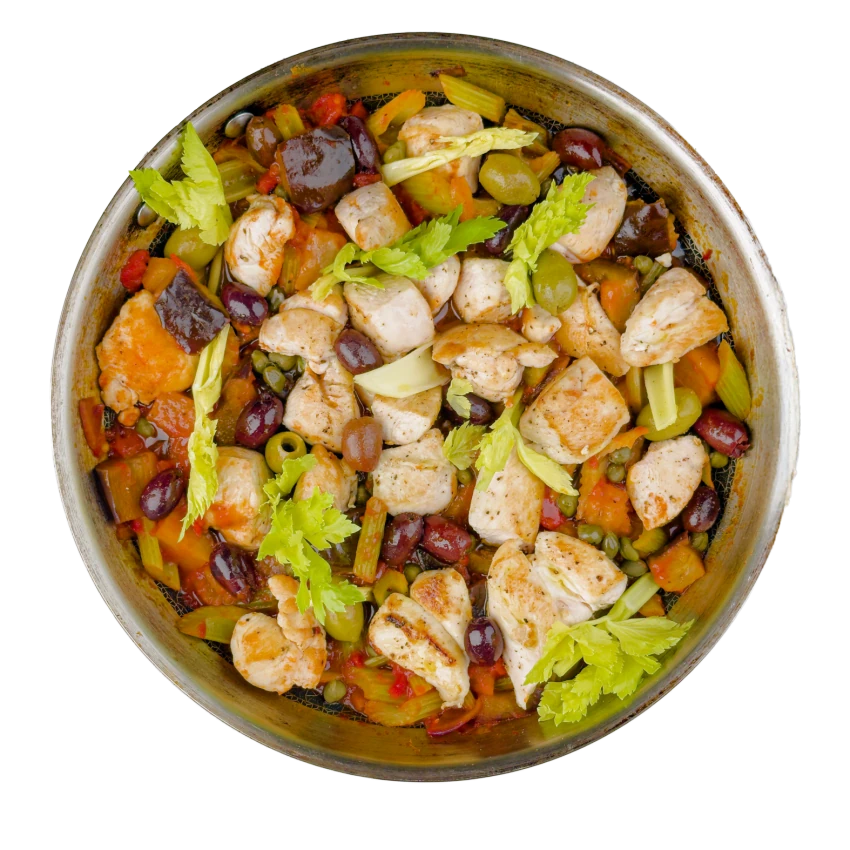 Caponata with Chicken