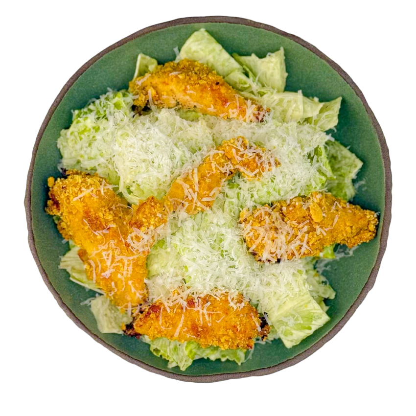 Salat mit Hähnchenstrips