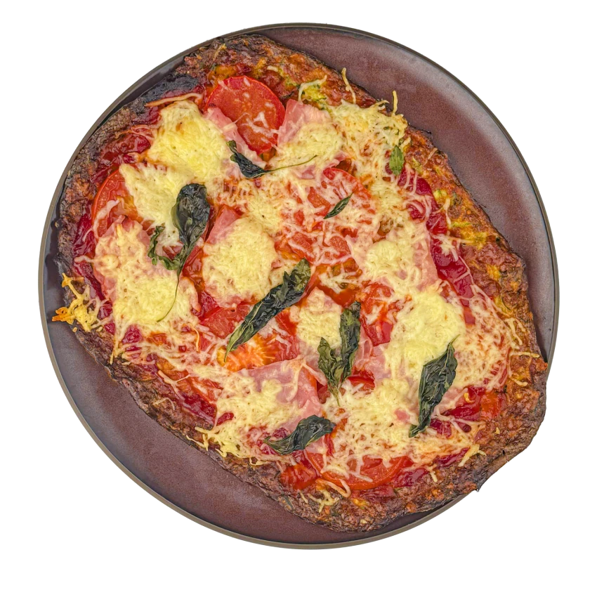 Zucchini Pizza With Ham