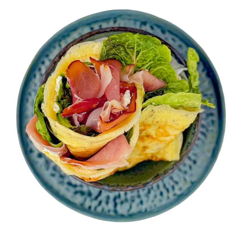 Eier-Käse-Wrap