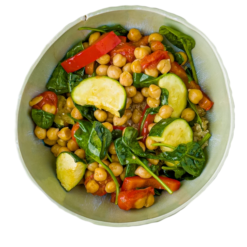Quinoa, Chickpea and Roasted Vegetable Salad