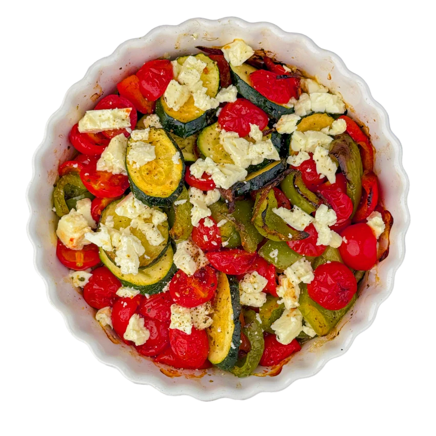 Roasted Vegetable Tray with Feta