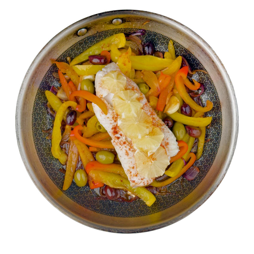 Baked Cod with Paprika and Olives
