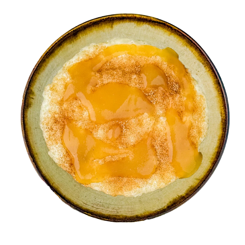 Creamy Milk Rice with Apple Puree