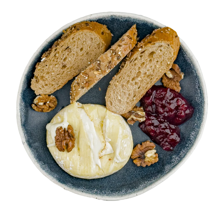 Camembert with Cranberries and Walnuts