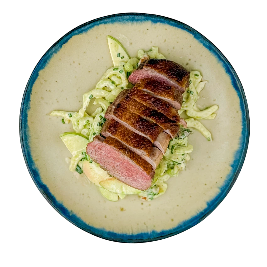 Duck Breast with Waldorf Salad