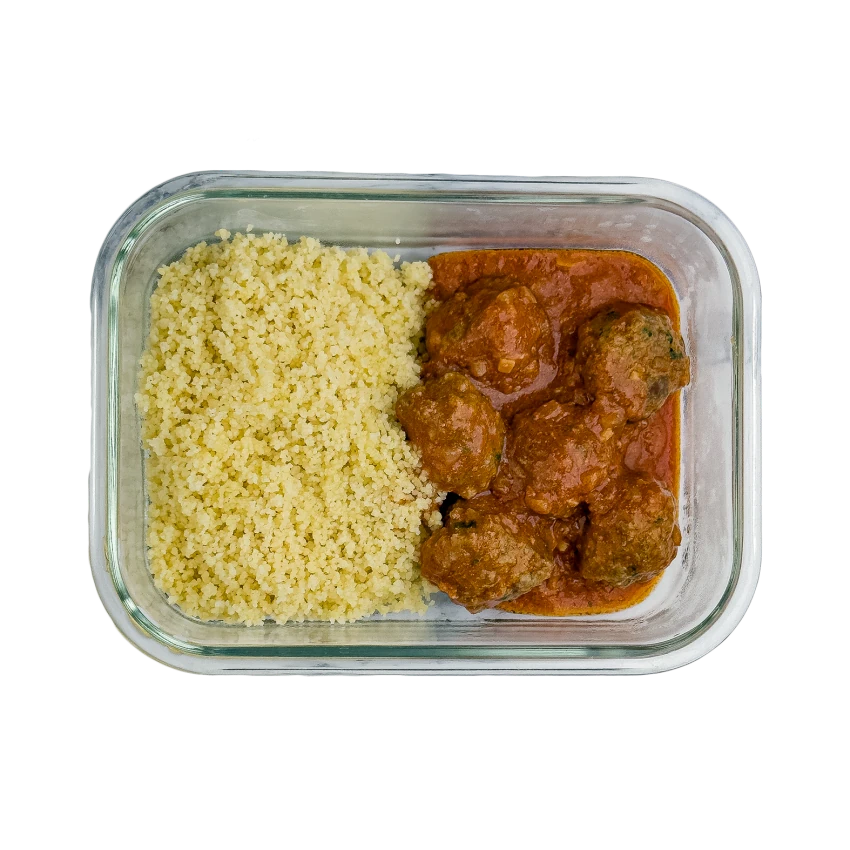 Lunchbox with Couscous and Meatballs