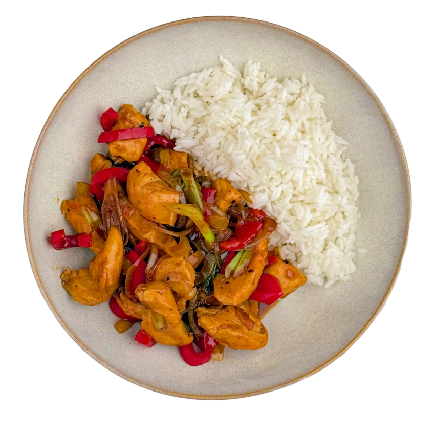 Quick Kung Pao With Rice