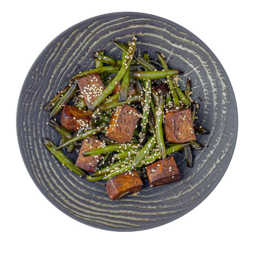 Green Beans with Tofu and Sesame