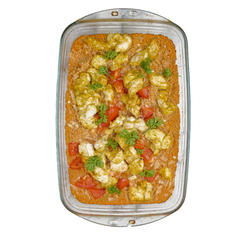 Baked Couscous with Chicken