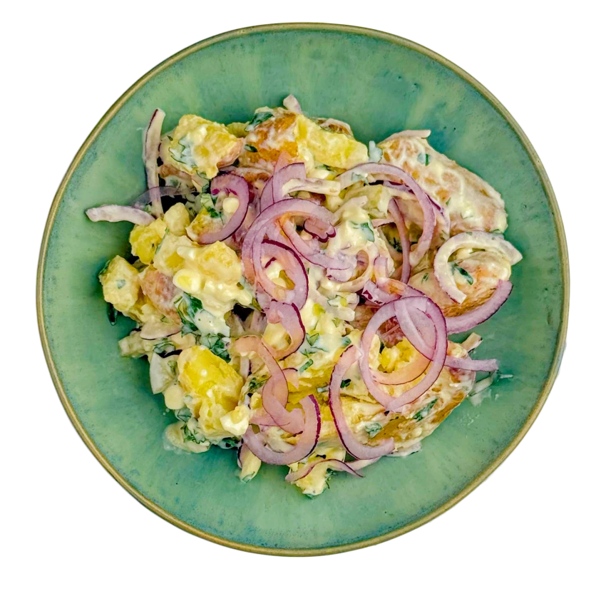 Potato Salad with Roasted Potatoes and Cottage Cheese