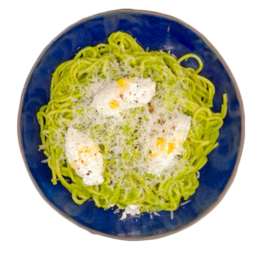 Creamy Avocado Spaghetti with Ricotta