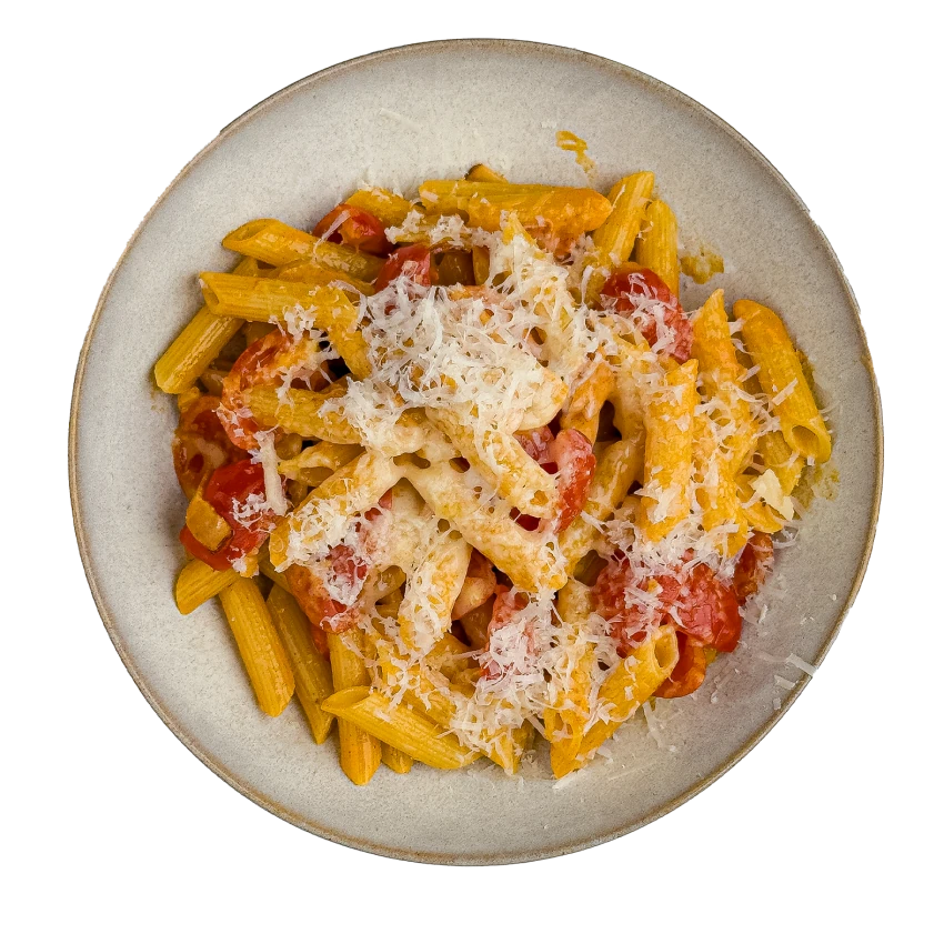 Creamy Penne with Cherry Tomatoes