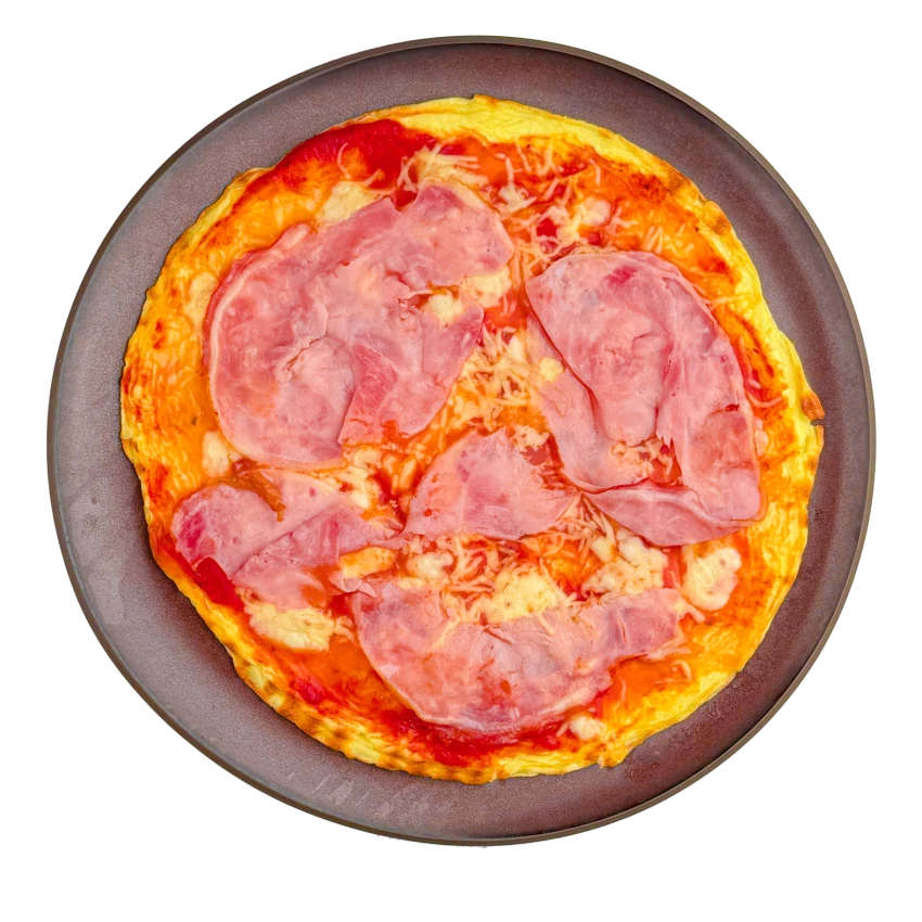 Protein Ham Pizza without Flour