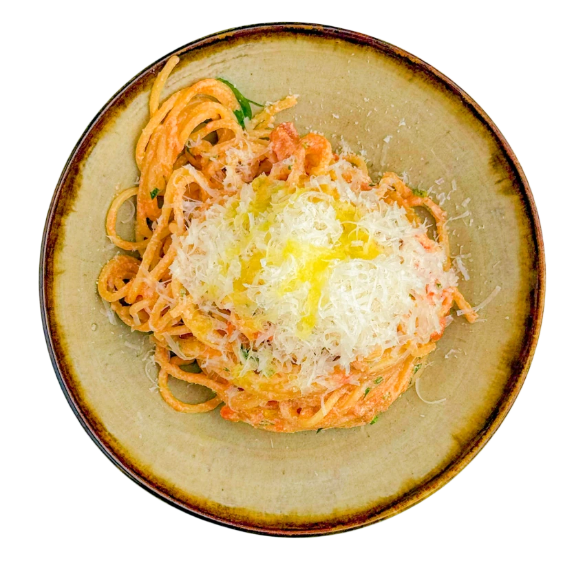 Creamy Spaghetti with Cherry Tomatoes and Ricotta