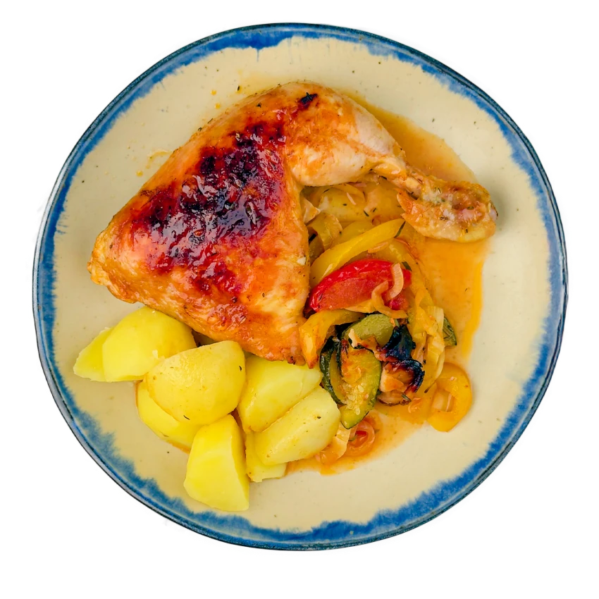 Roasted Serbian-Style Chicken with Potatoes