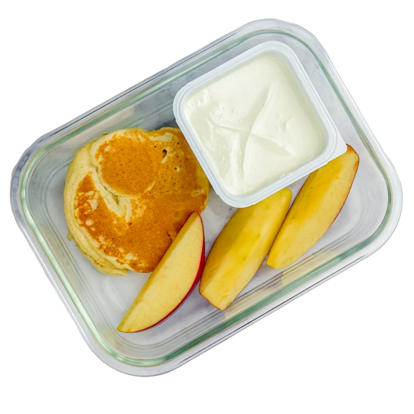 Snack Box with Pancakes and Fruit