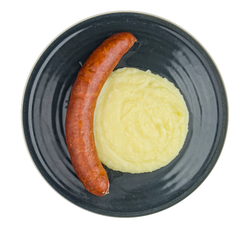 Sausage with Mashed Potatoes