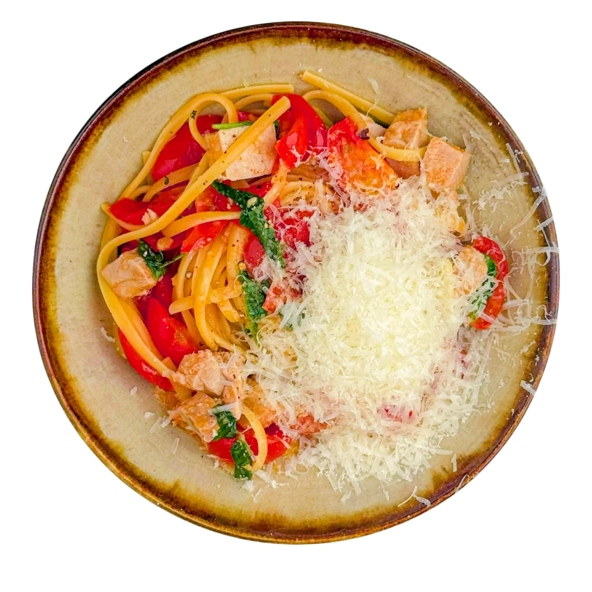 Lemon Spaghetti with Tuna and Cherry Tomatoes