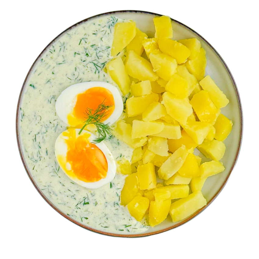 Quick Dill Sauce With Egg And Potatoes