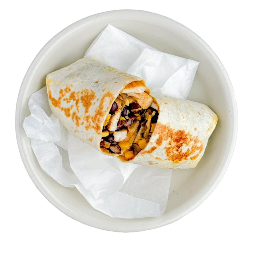 Burrito mit Hähnchenfleisch