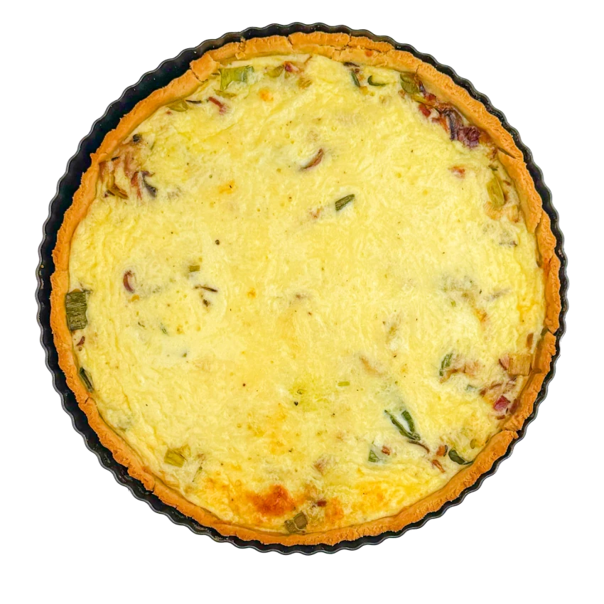 Quiche With Leeks And Mushrooms