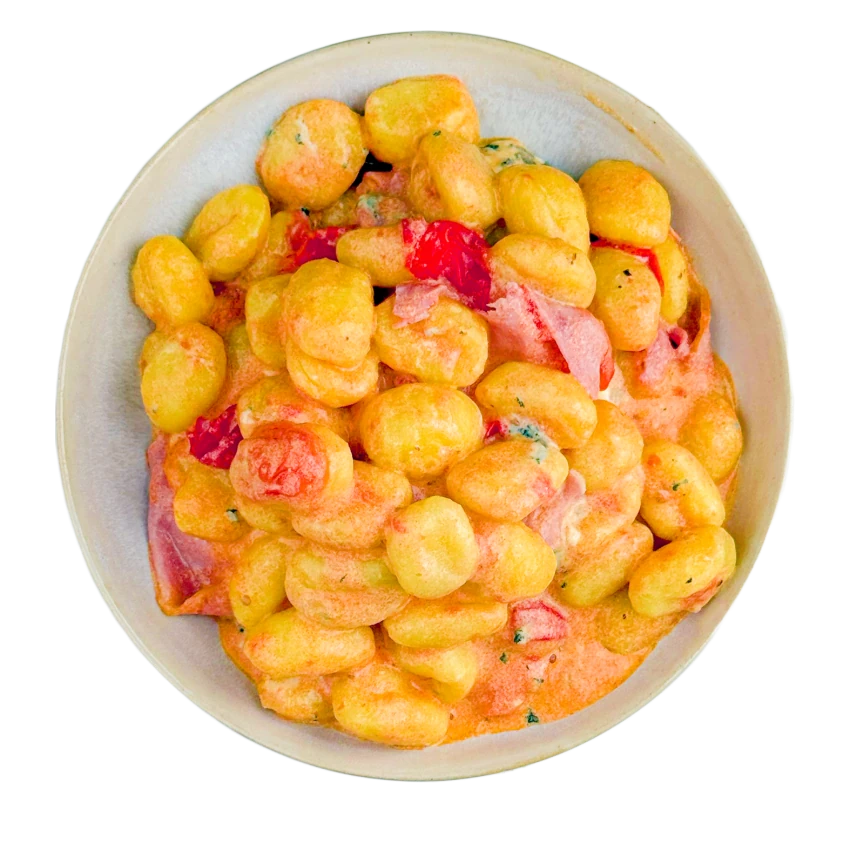 Gnocchi with Ham and Cherry Tomatoes