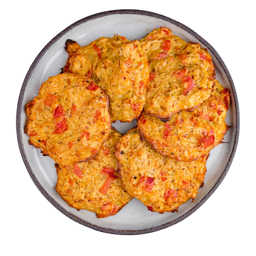 Cabbage Fritters With Ham