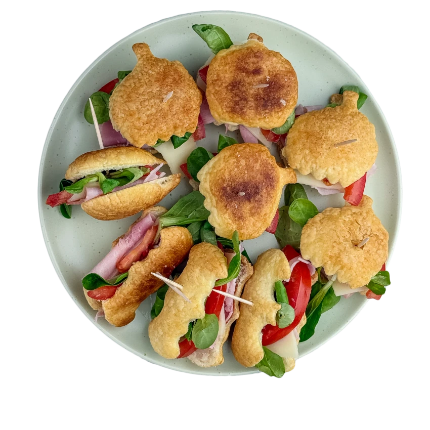 Halloween Bite-sized Sandwiches