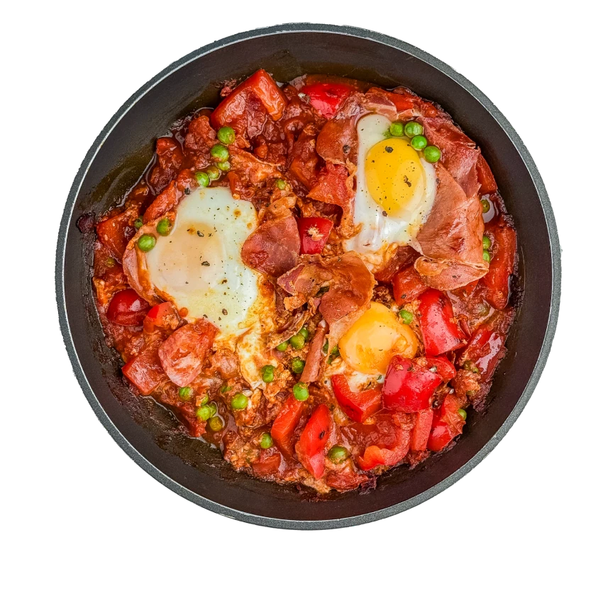 Spanish Eggs A La Flamenca
