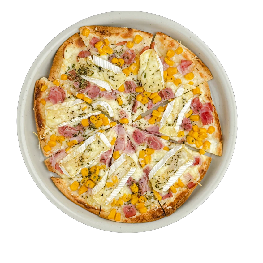 Tortilla-Pizza Mit Hermelín