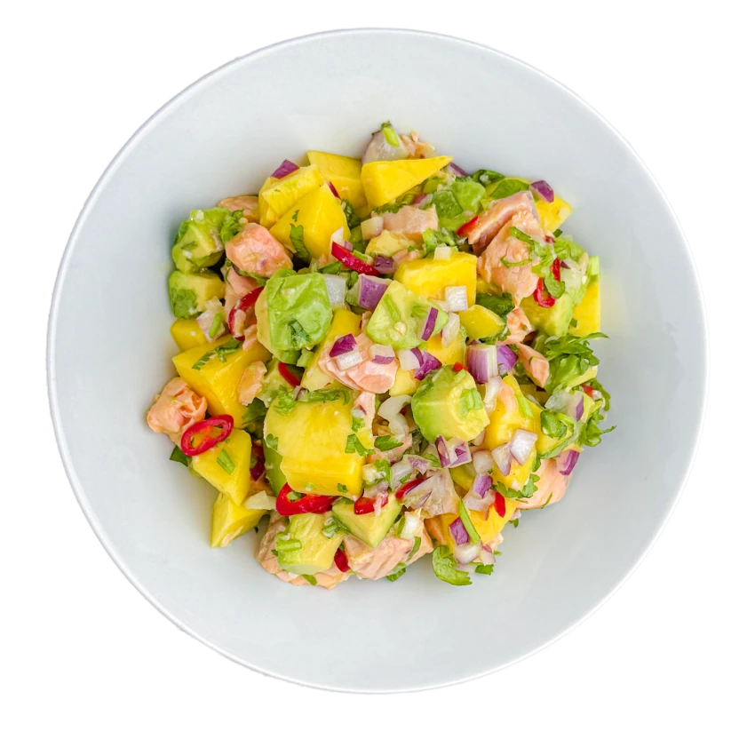 Salmon Salad with Mango and Avocado
