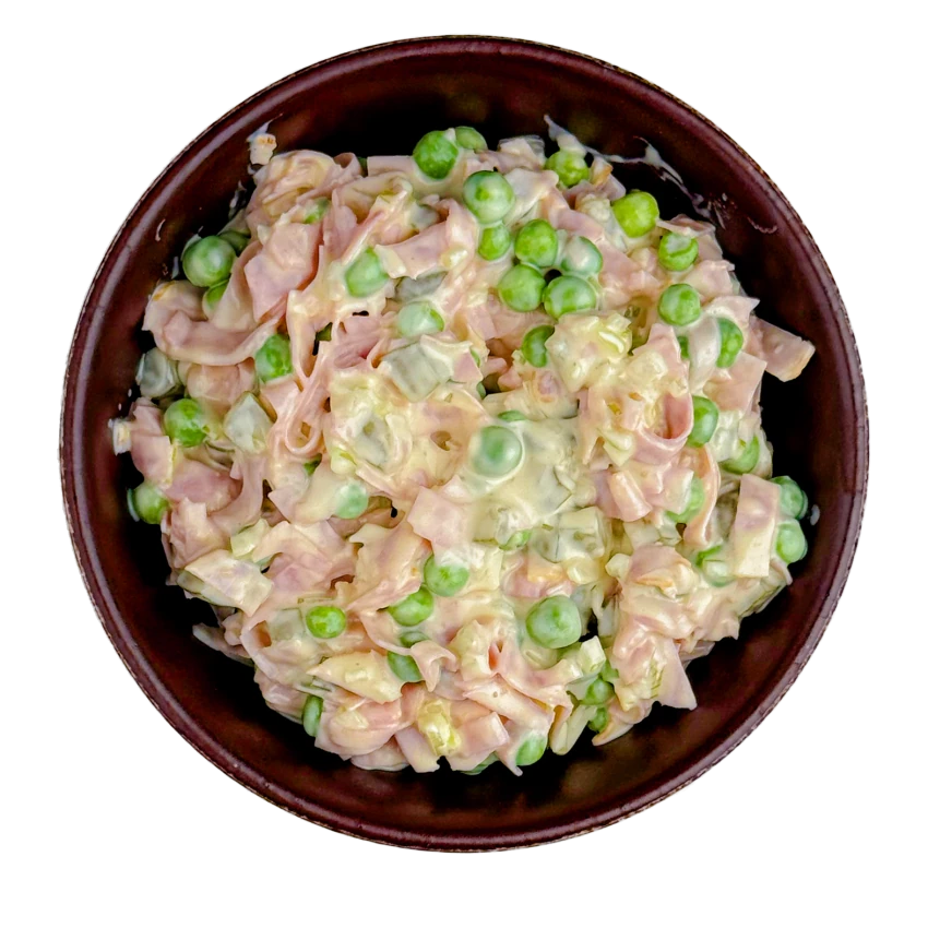 Deli-Style Salad with Ham and Peas