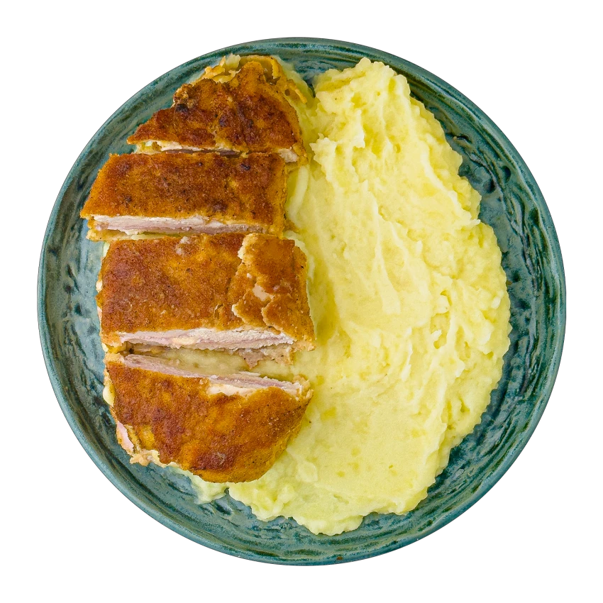 Cordon Bleu with Homemade Mashed Potatoes