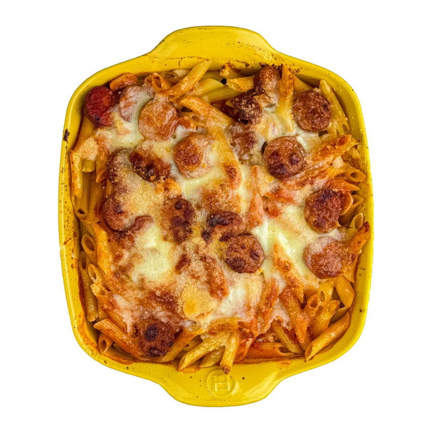 Ziti mit Paprikawurst
