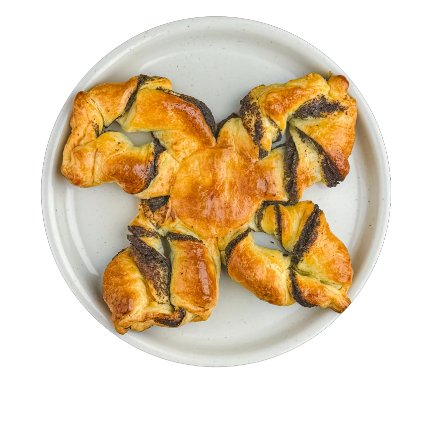 Christmas Star with Poppy Seed Filling