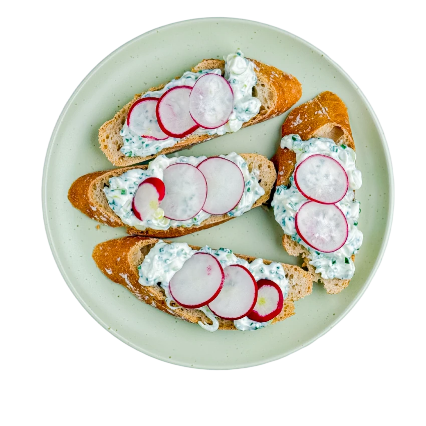 Quark Open-Faced Sandwiches
