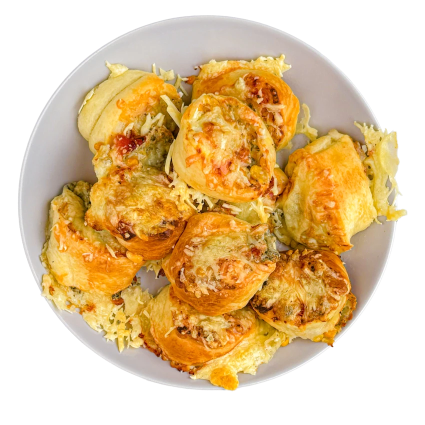 Blue Cheese and Corn Pinwheels