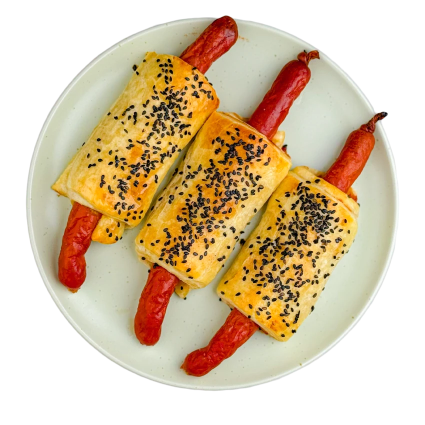 Puff Pastry Hot Dogs