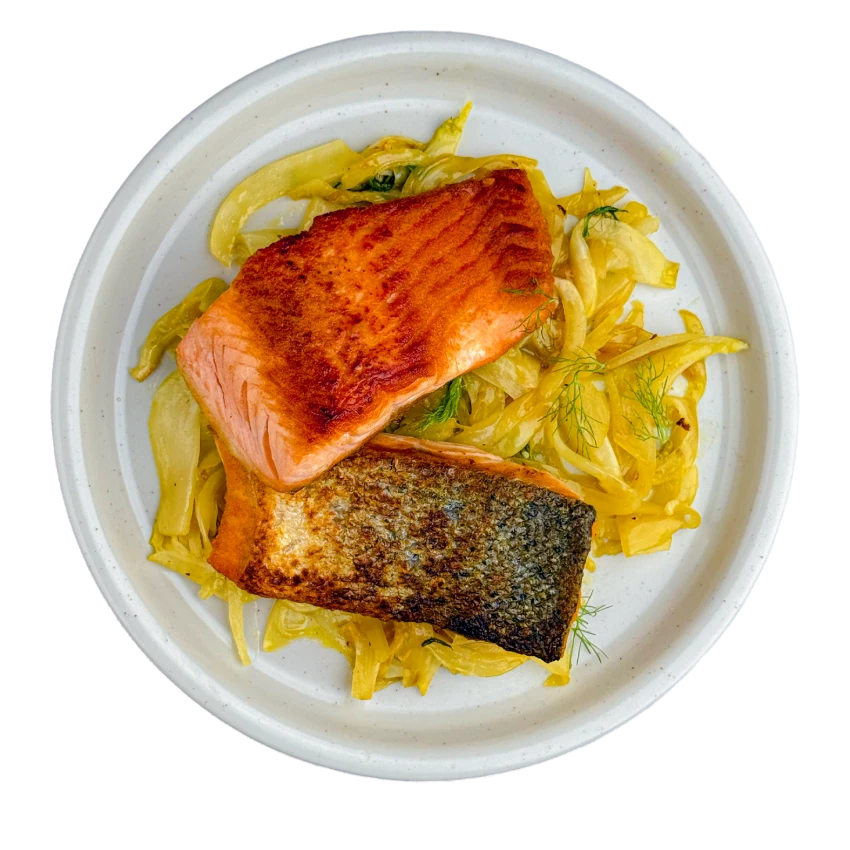 Lachs mit Orangen-Fenchel-Salat