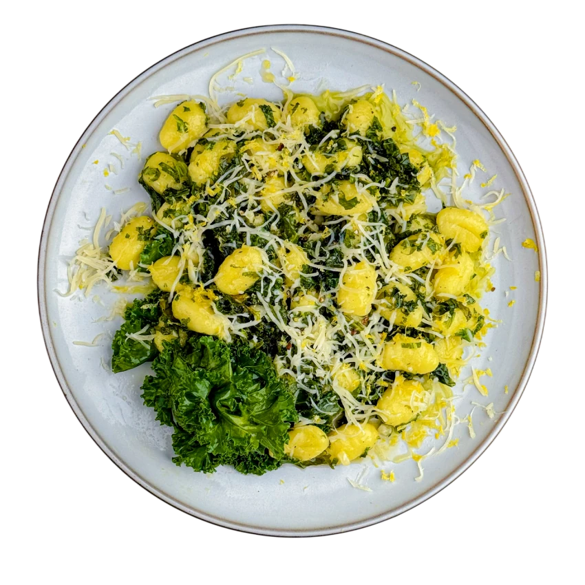 Lemon Gnocchi with Kale