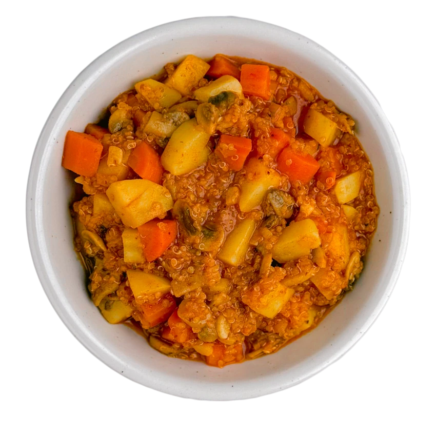 Vegetable Goulash with Quinoa, Mushrooms and Potatoes