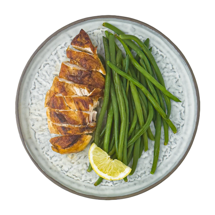 Honey-Glazed Chicken Breast With Green Beans